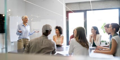 Individuelle Schulung im Büro  Individuelle Schulung in einem Büro