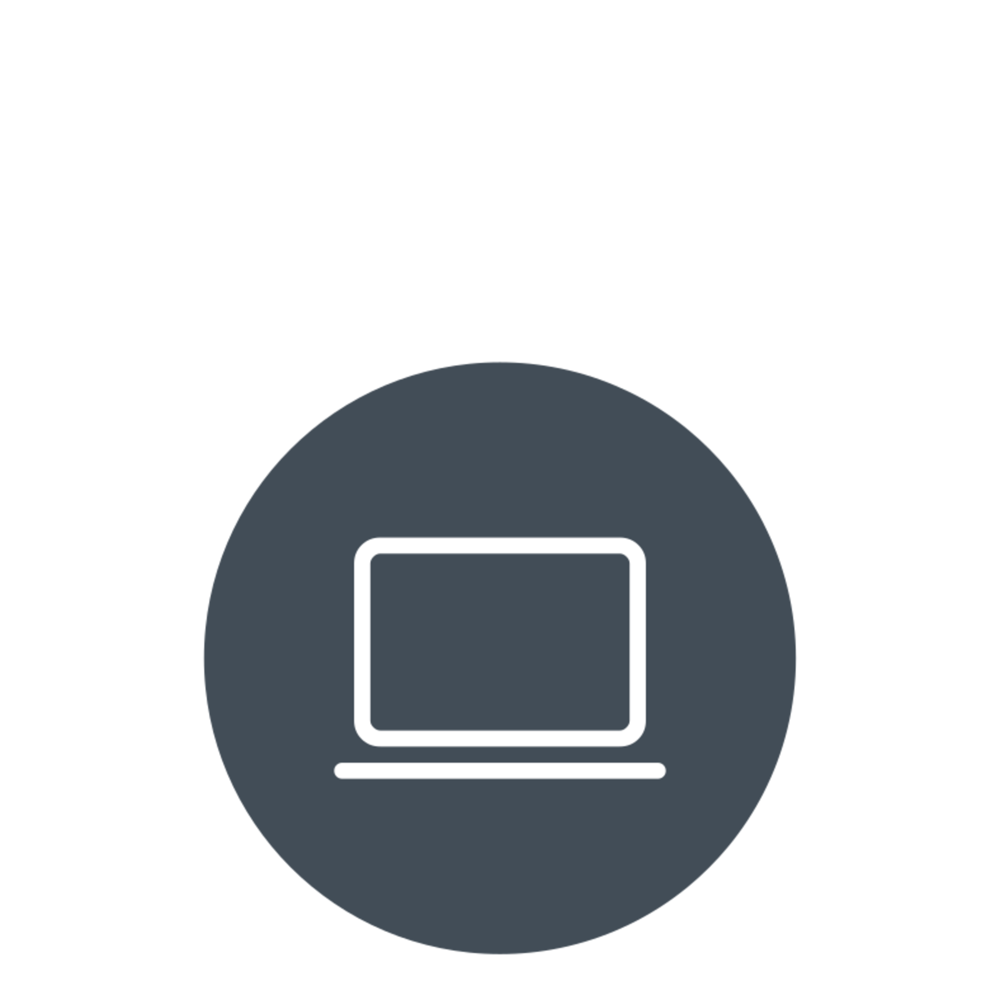 Online Bewerbung – Symbol Computer, Icon für Online Bewerbung