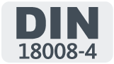 Piktogramm DIN 18008-4 Piktogramm zu DIN-Norm DIN 18008-4