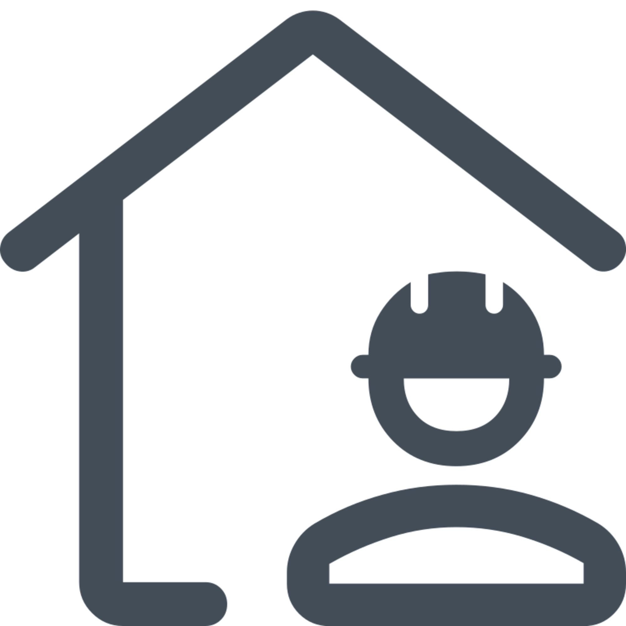 Objektberatung – Symbol Haus und Arbeiter, Icon für Objektberatung
